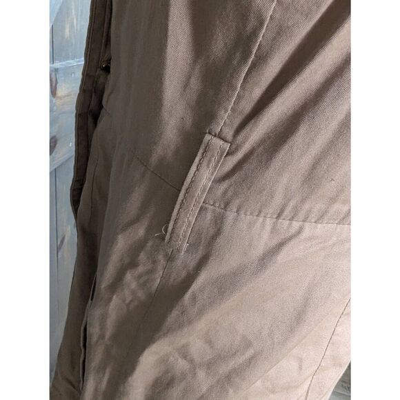 Moulinette Soeurs Trench Dress Women's Size 6 Khaki Double Breasted Sleeveless - Picture 6 of 13